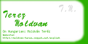 terez moldvan business card