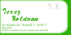 terez moldvan business card